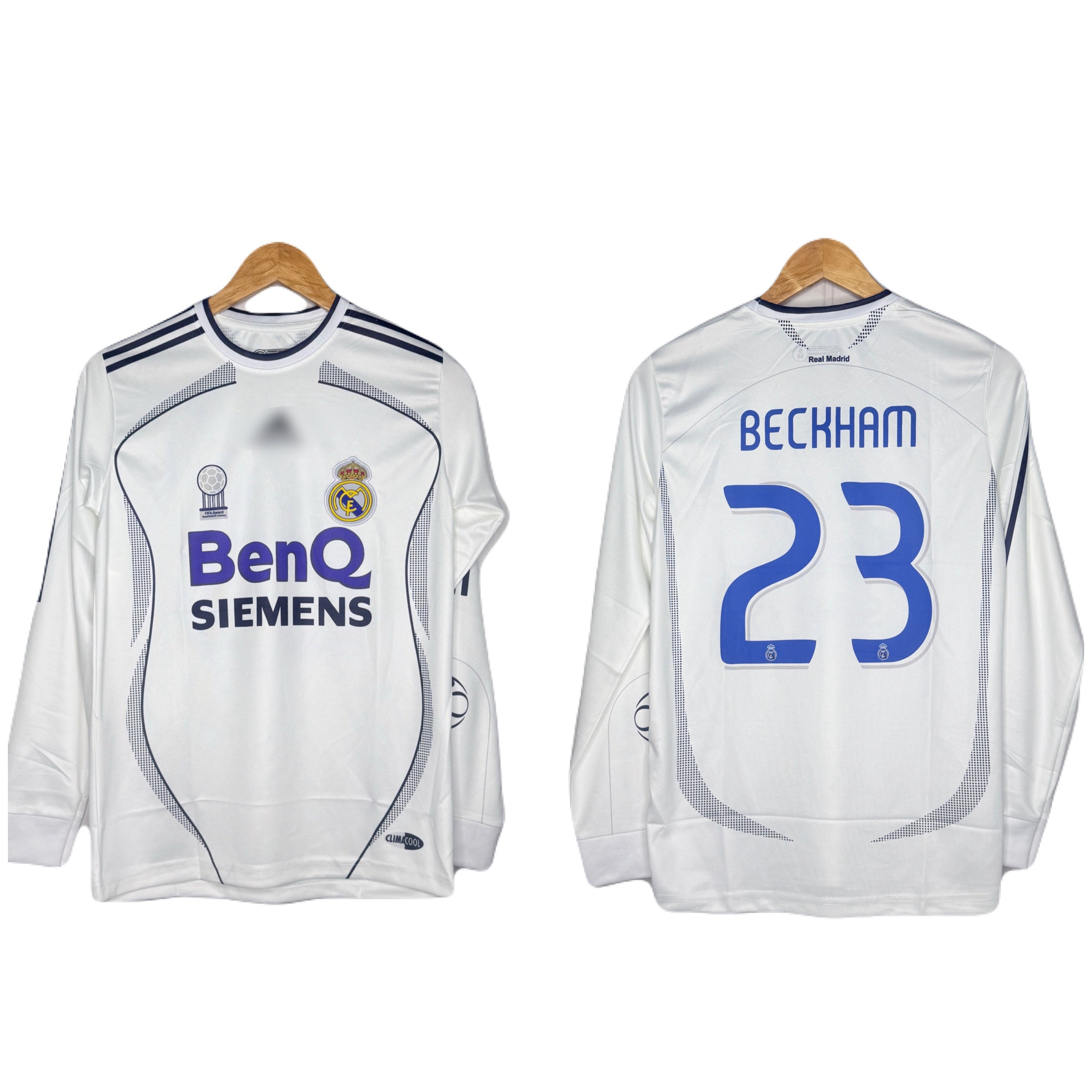 Real Madrid 2006-07 Home Kit Beckham Full Sleeve - P1112 Ms Retro Store
