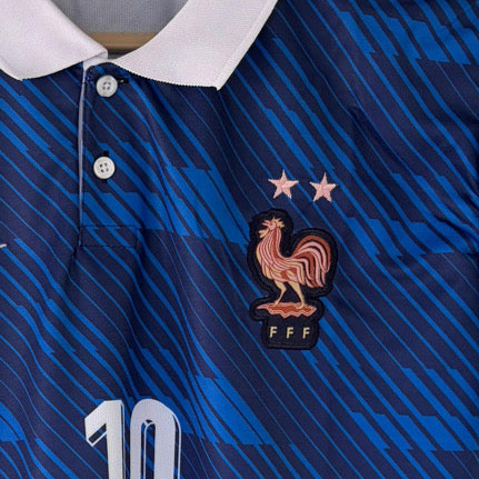 France 2026 World cup Home Mbappe Half sleeve collar Embroidery - P1621 Ms Retro Store
