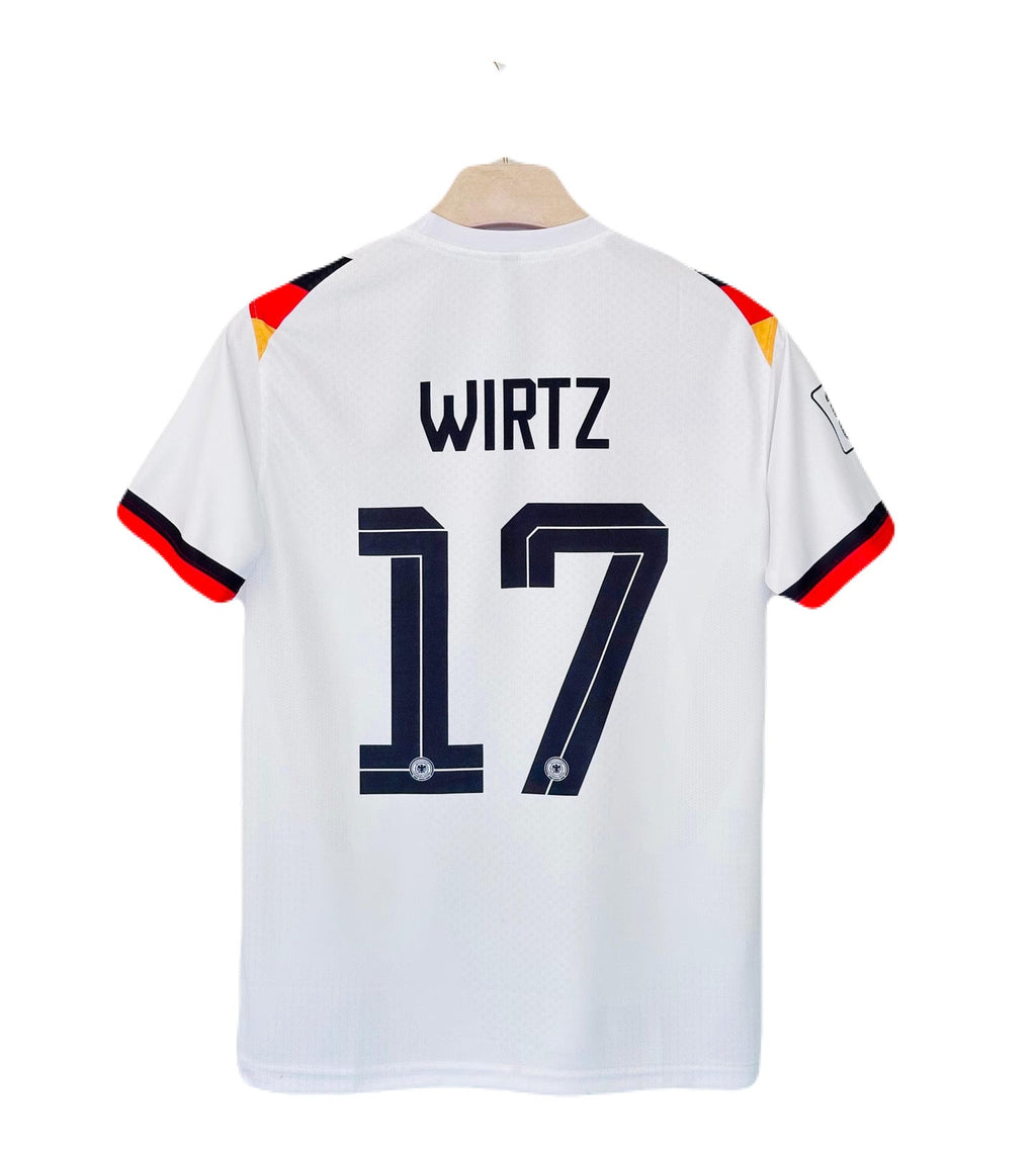Germany 2026 Home Wirtz Half Sleeve Embroidery Jersey -P1190 Ms Retro Store
