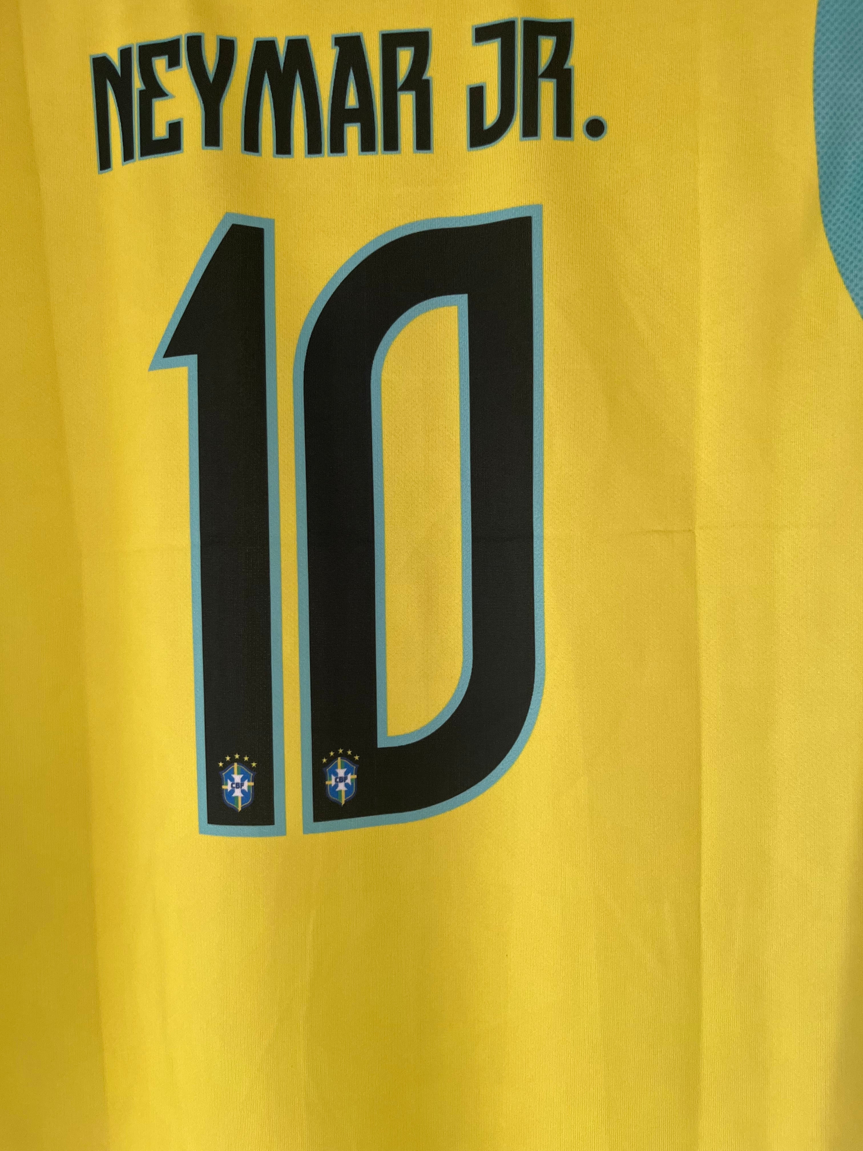 Brazil 2026 World Cup home  Neymar jr Half Sleeve Jersey -