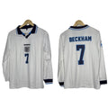 England 1996-97 Beckham Home Kit Full Sleeve - P866 Ms Retro Store