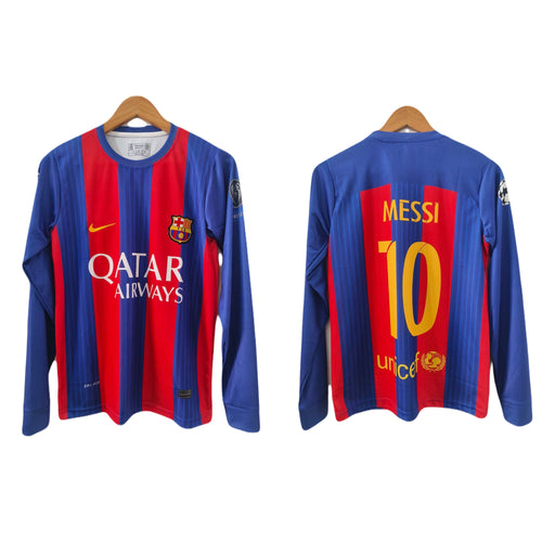 Barcelona 2016/17 leo messi full sleeve embroidery  - P635 ms retro store
