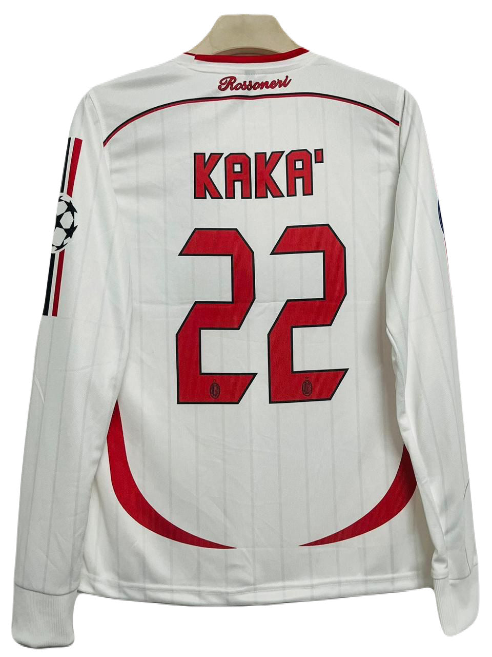 Ac Milan Ucl final Edition 2006-07 Away Kit Kaka Full Sleeve Embroidery  - P1487 Ms Retro Store