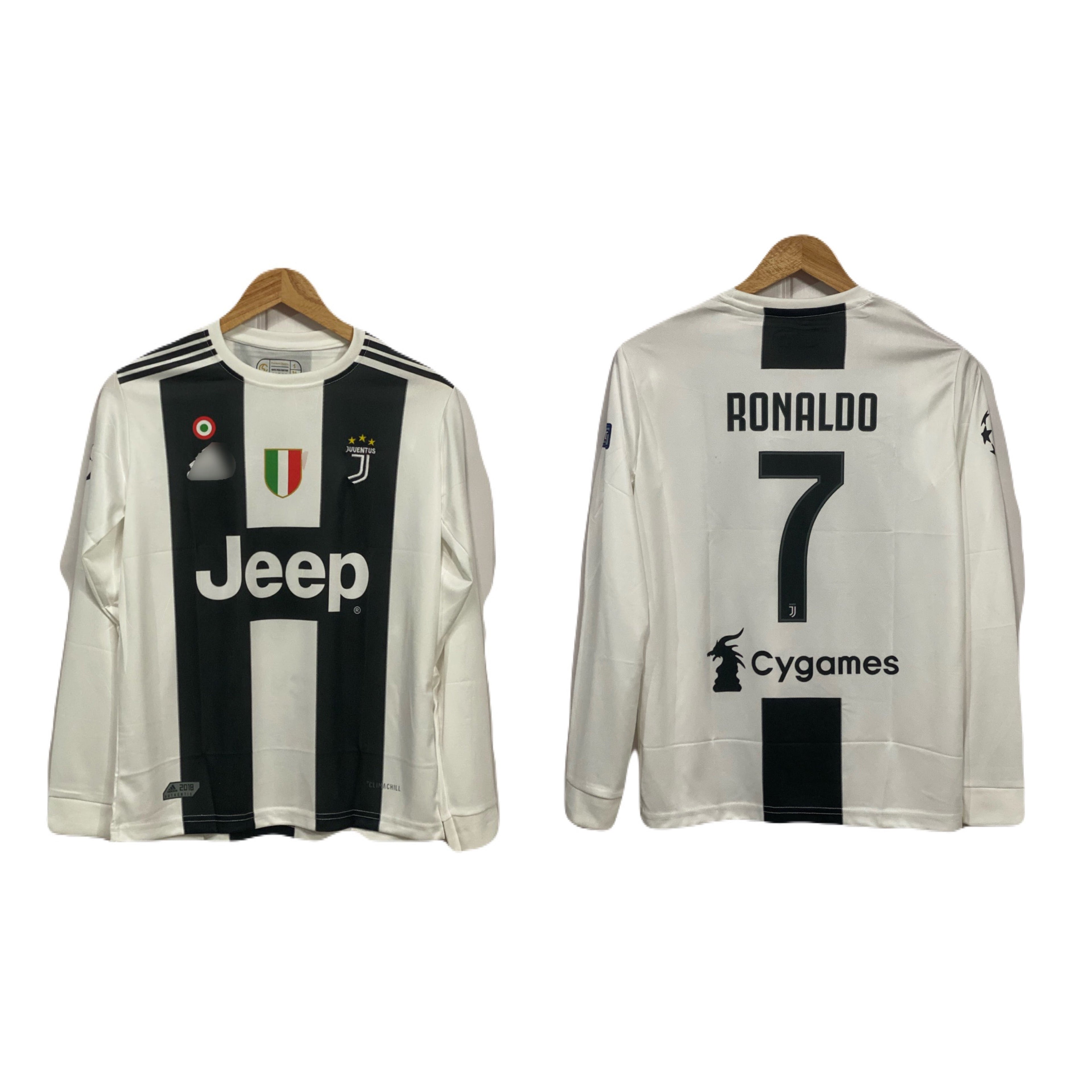Juventus 2018-19 Home kit Ronaldo Full sleeve - P326 - Ms Retro Store