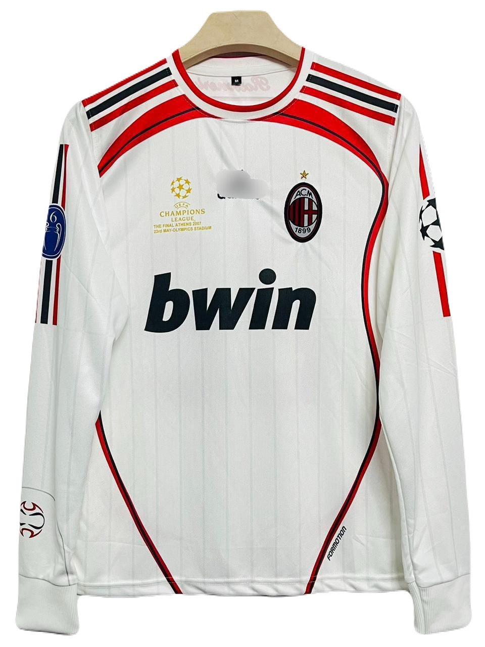 Ac Milan Ucl final Edition 2006-07 Away Kit Kaka Full Sleeve Embroidery  - P1487 Ms Retro Store