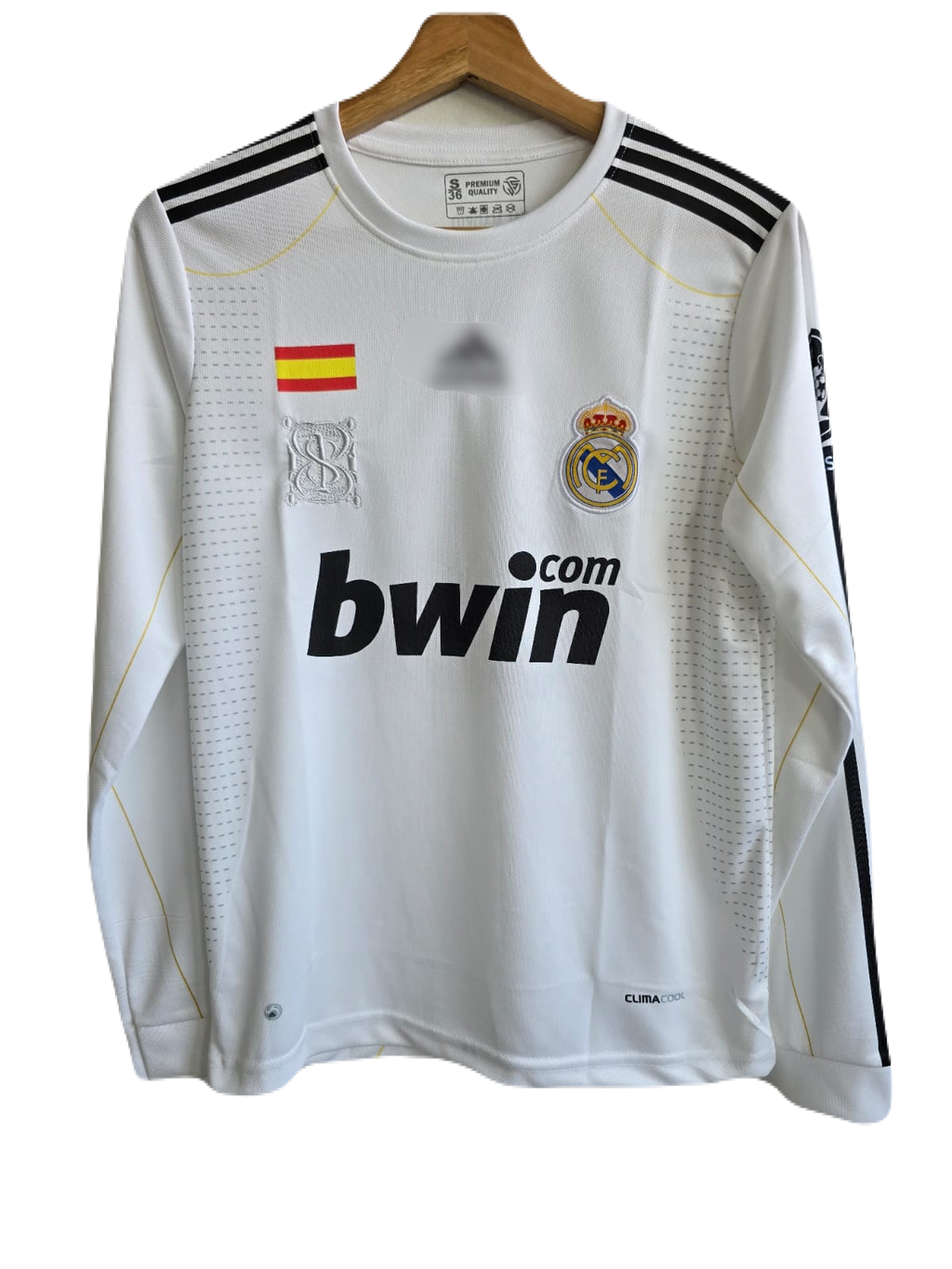 Realmadrid 2009/10 home jersey full sleeve ronaldo  - P807 ms retro store
