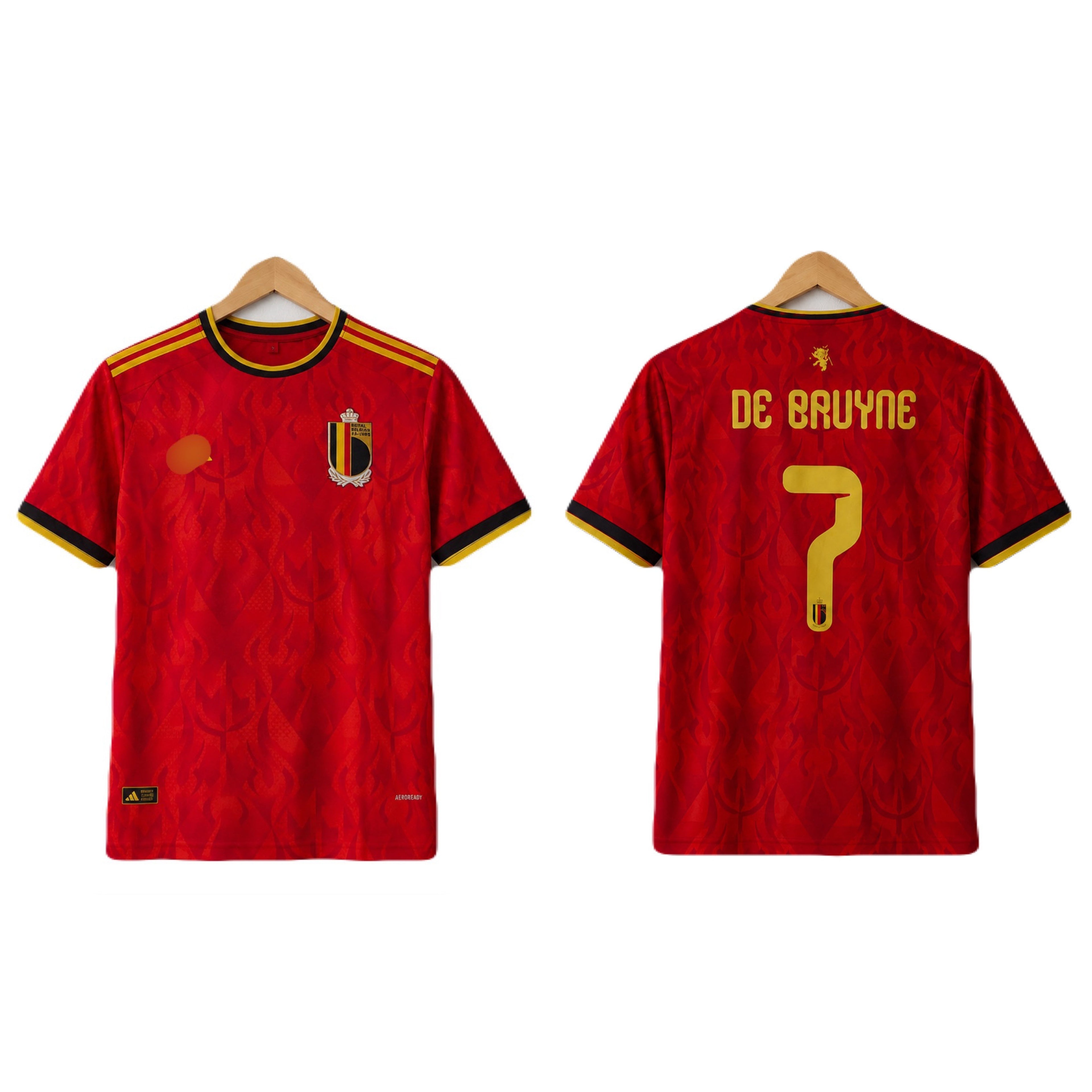 De bruyne belgium 2026 World Cup home Half Sleeve Jersey -