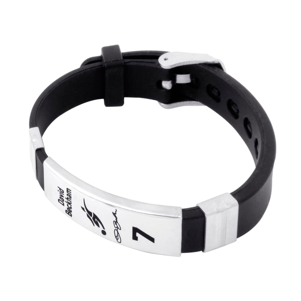footballers bracelets inspirational and stainless steel wrist band