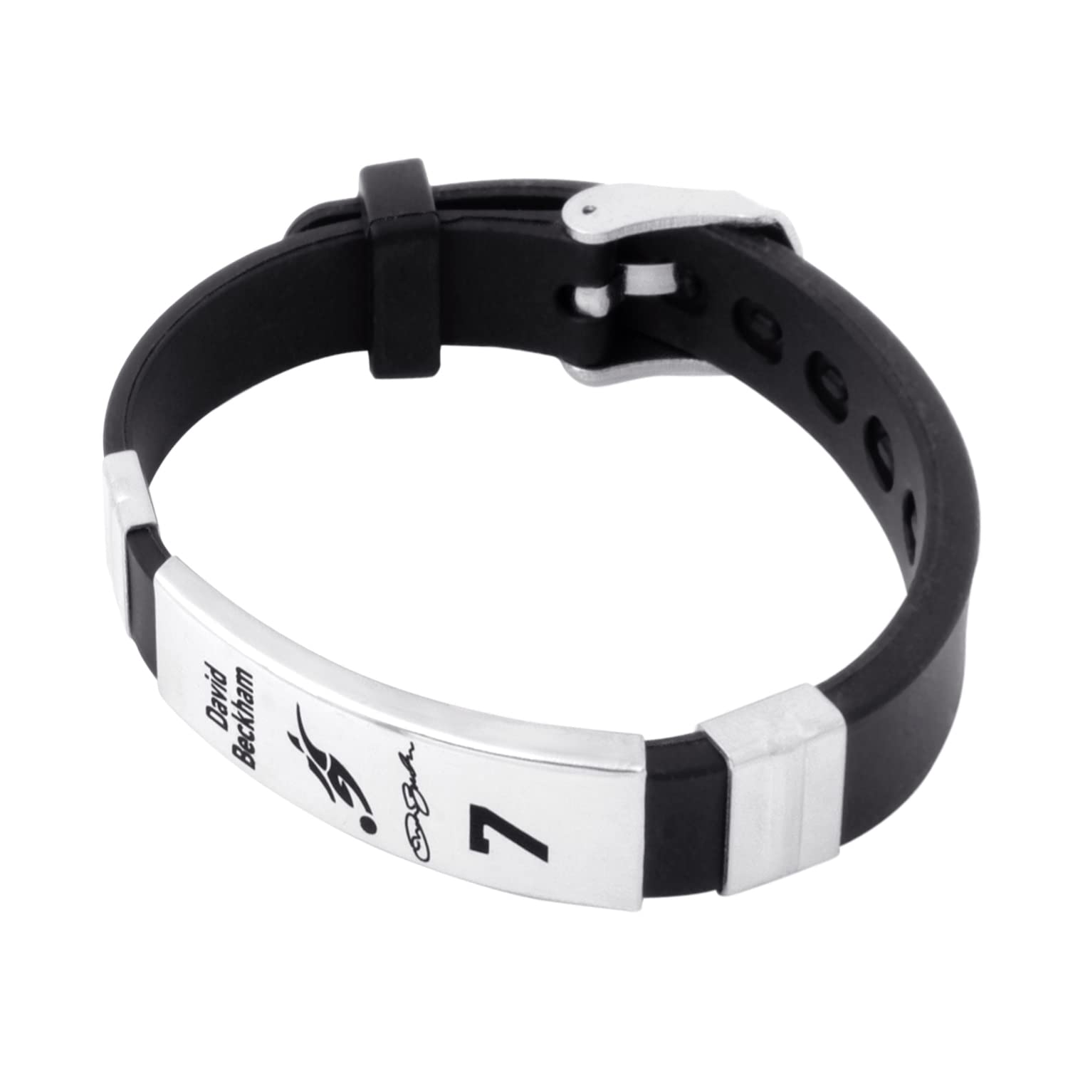 footballers bracelets inspirational and stainless steel wrist band
