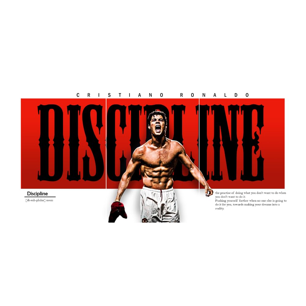 Good Hope - Footballer Messi Motivational Quote 3 Split Posters 12x18 Inch – Soccer Wall Art for Bedroom, Football Legend Decor, Gift for Fans, Boys, Men, Sports Room, Wallpaper, Sticker, Wall Decoration (Split Poster(36x18 inch)) (Messi Blue)