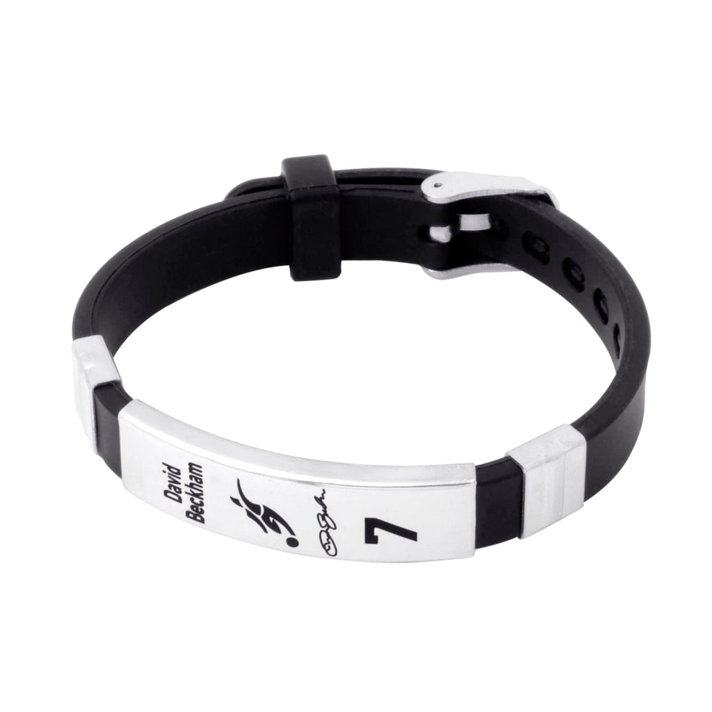 footballers bracelets inspirational and stainless steel wrist band