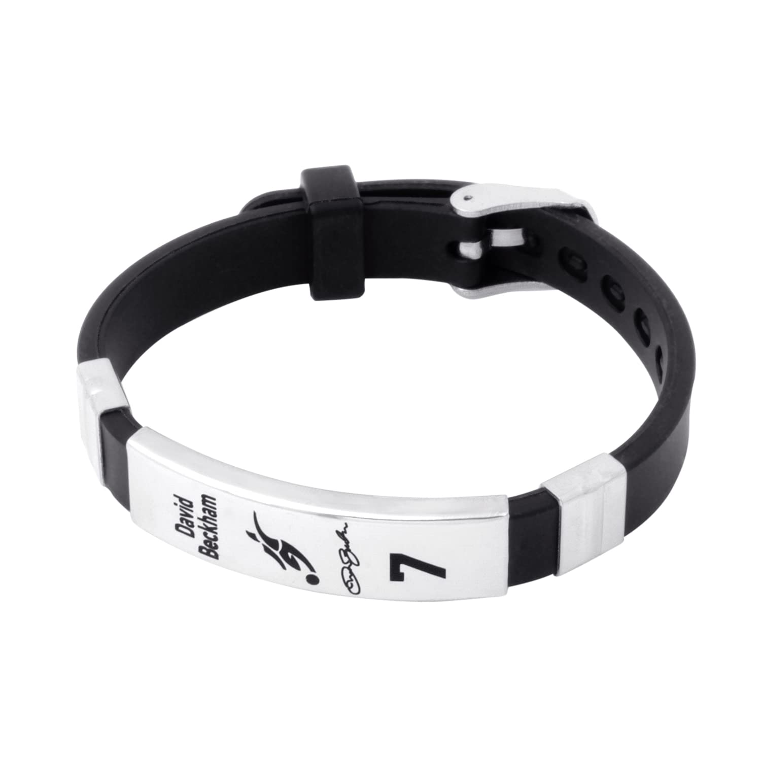 footballers bracelets inspirational and stainless steel wrist band
