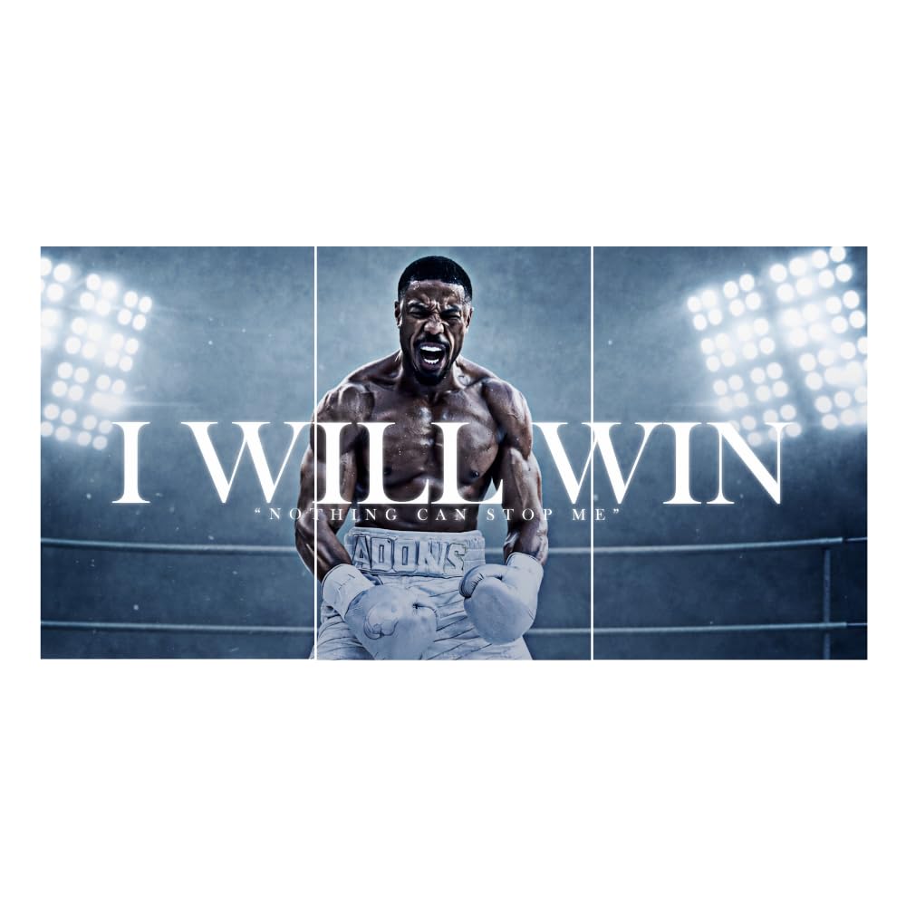 Good Hope - Footballer Messi Motivational Quote 3 Split Posters 12x18 Inch – Soccer Wall Art for Bedroom, Football Legend Decor, Gift for Fans, Boys, Men, Sports Room, Wallpaper, Sticker, Wall Decoration (Split Poster(36x18 inch)) (Messi Blue)