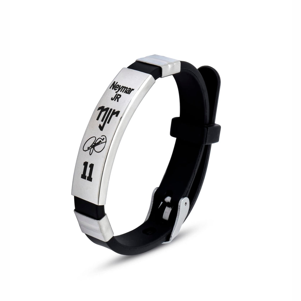 footballers bracelets inspirational and stainless steel wrist band