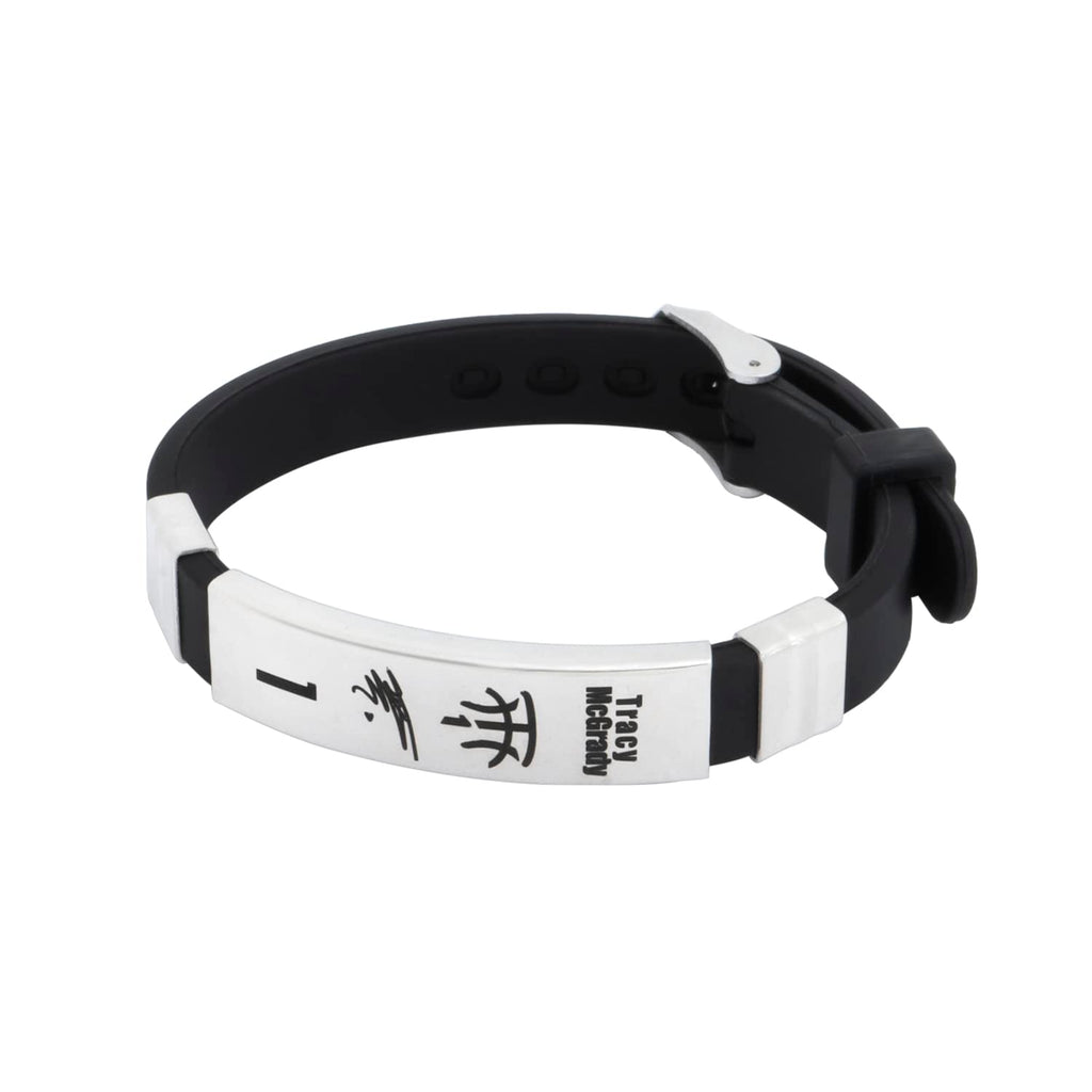 footballers bracelets inspirational and stainless steel wrist band