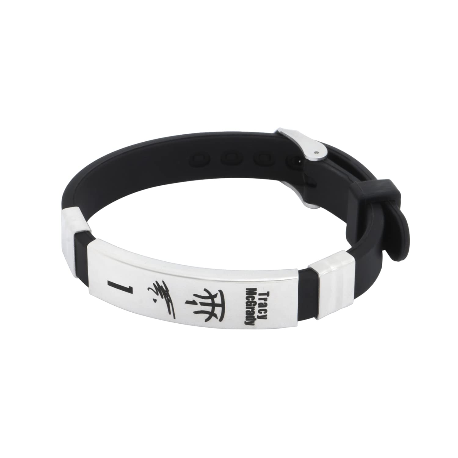 footballers bracelets inspirational and stainless steel wrist band