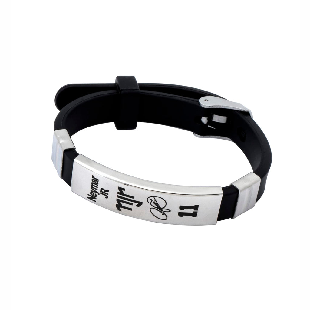 footballers bracelets inspirational and stainless steel wrist band