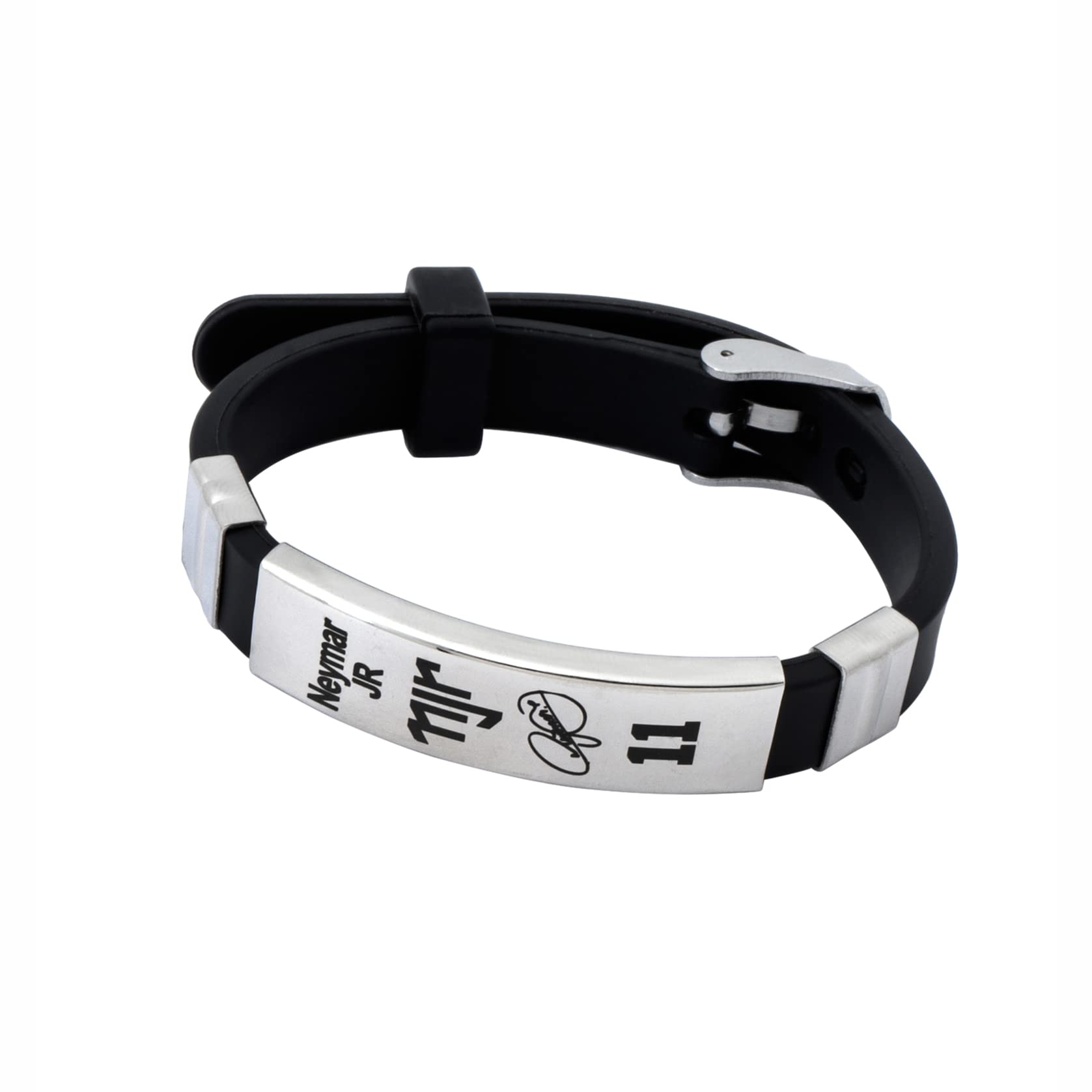 footballers bracelets inspirational and stainless steel wrist band