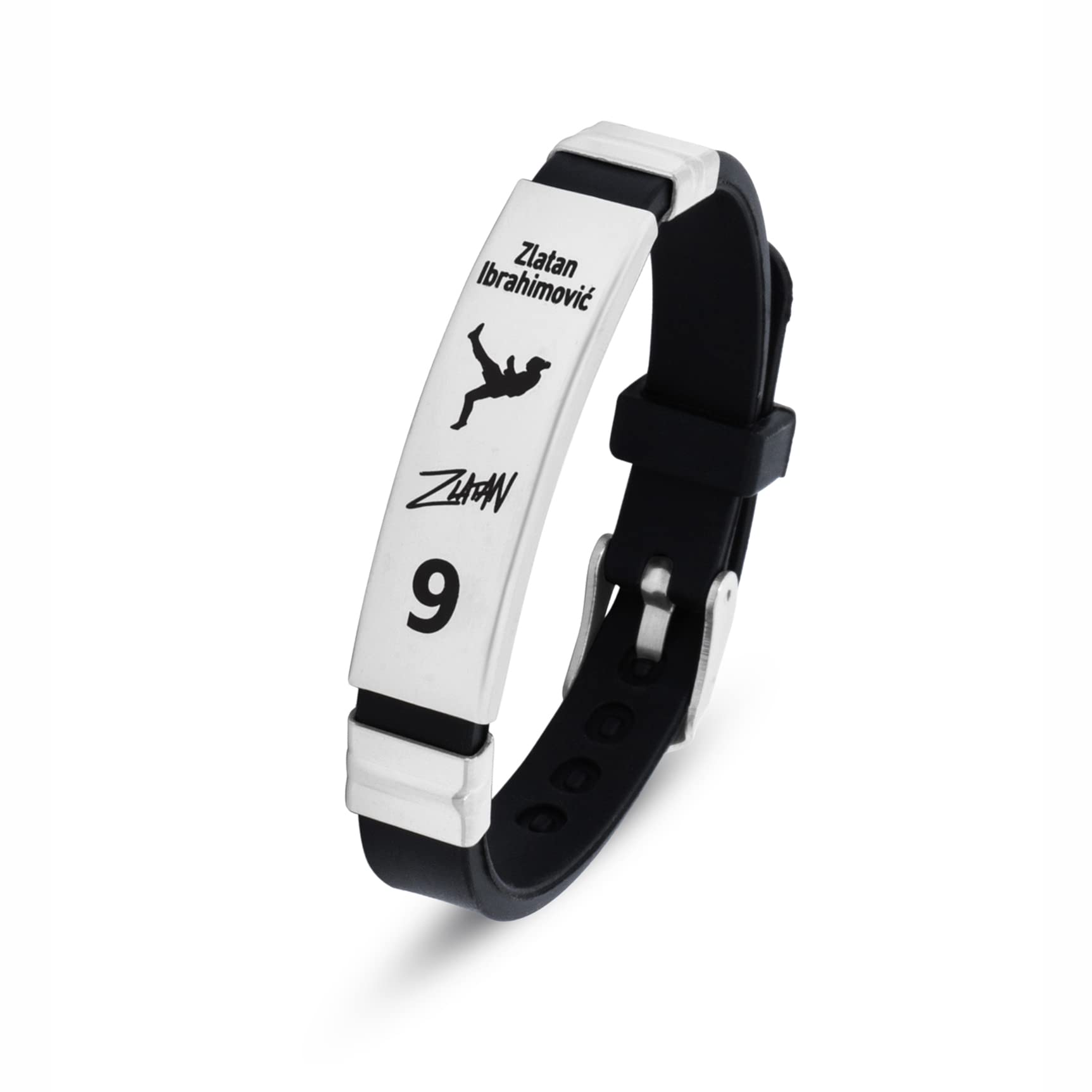 footballers bracelets inspirational and stainless steel wrist band