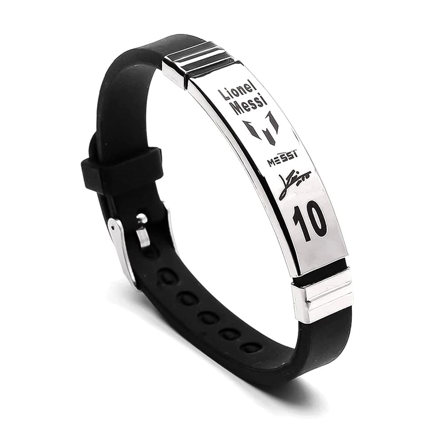 footballers bracelets inspirational and stainless steel wrist band