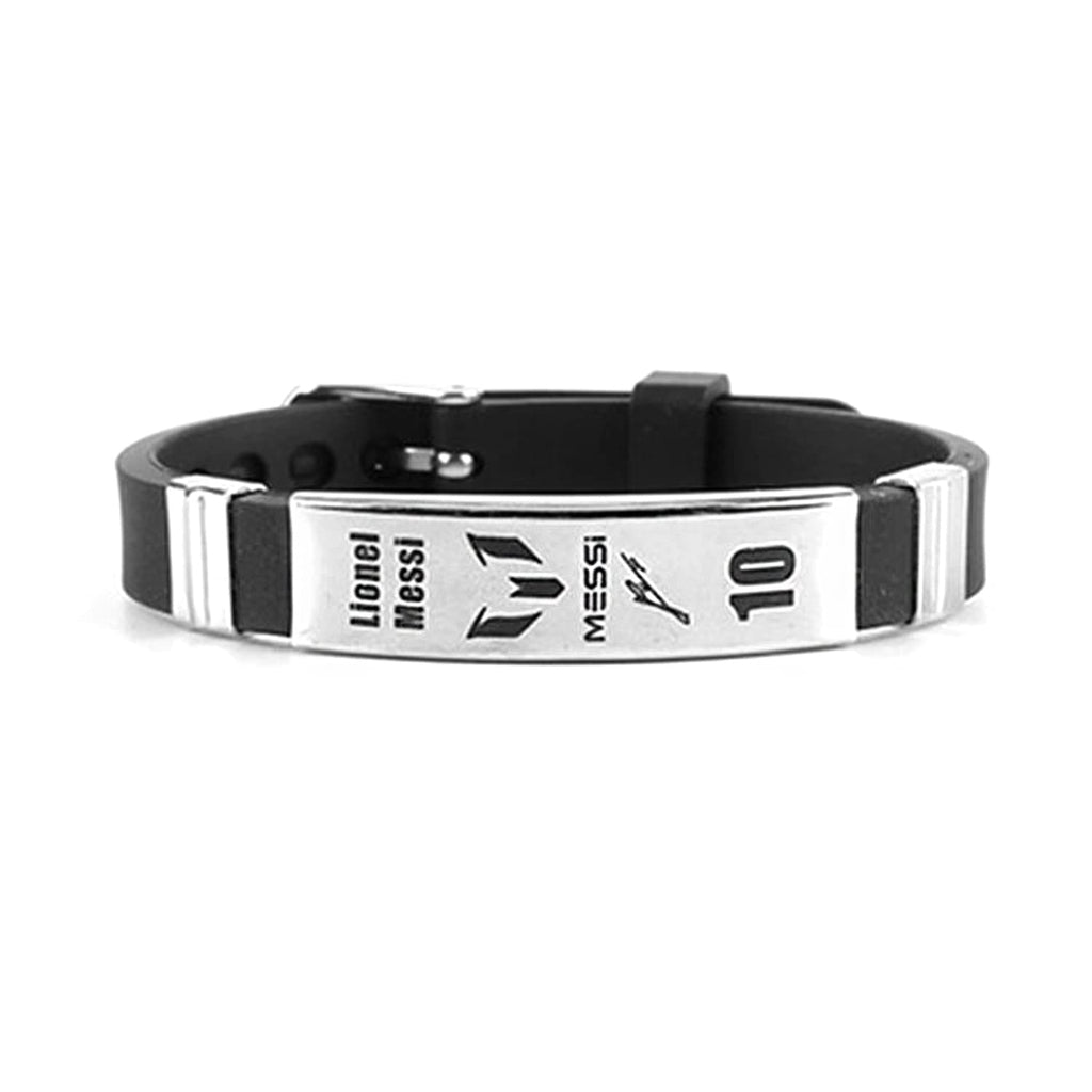 footballers bracelets inspirational and stainless steel wrist band