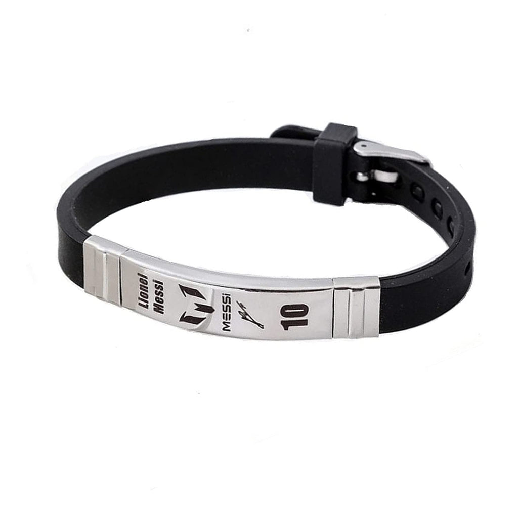footballers bracelets inspirational and stainless steel wrist band