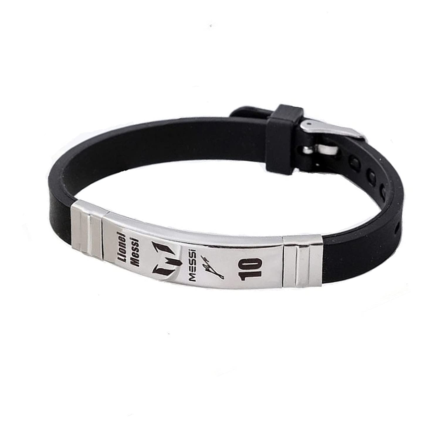 footballers bracelets inspirational and stainless steel wrist band