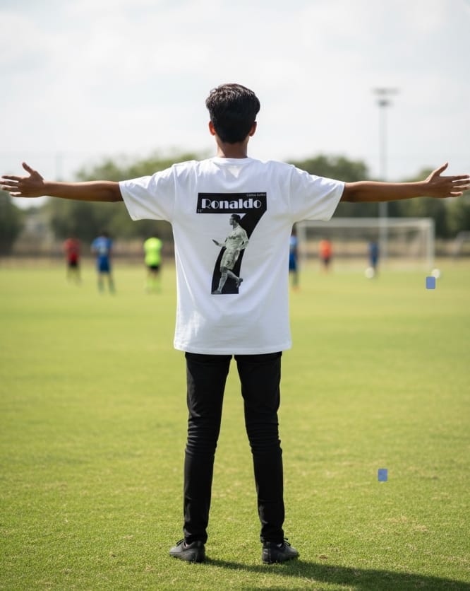 Unisex Oversized Classic T-Shirt with CR7 THEME design