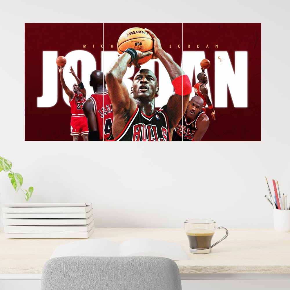 Good Hope - Footballer Messi Motivational Quote 3 Split Posters 12x18 Inch – Soccer Wall Art for Bedroom, Football Legend Decor, Gift for Fans, Boys, Men, Sports Room, Wallpaper, Sticker, Wall Decoration (Split Poster(36x18 inch)) (Messi Blue)