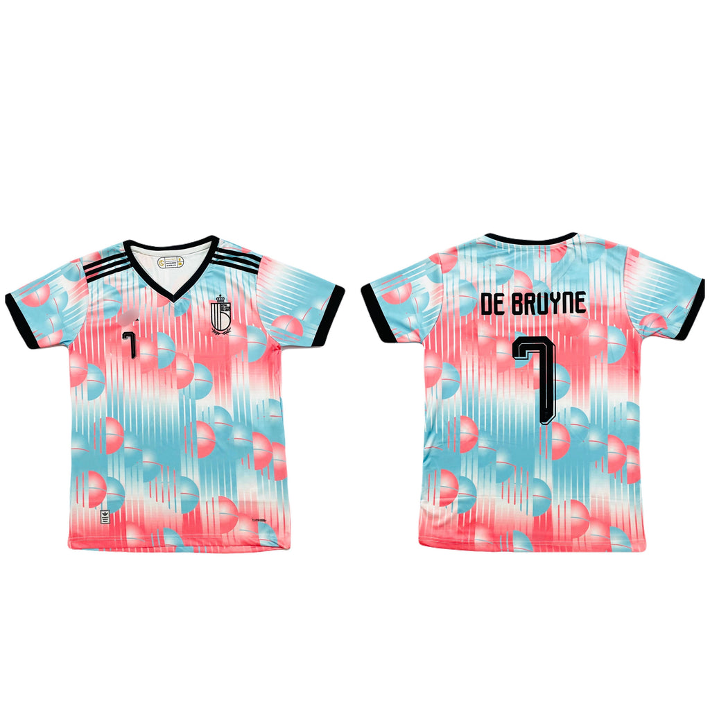 De bruyne Belgium 2026 World Cup Away Half Sleeve Jersey -