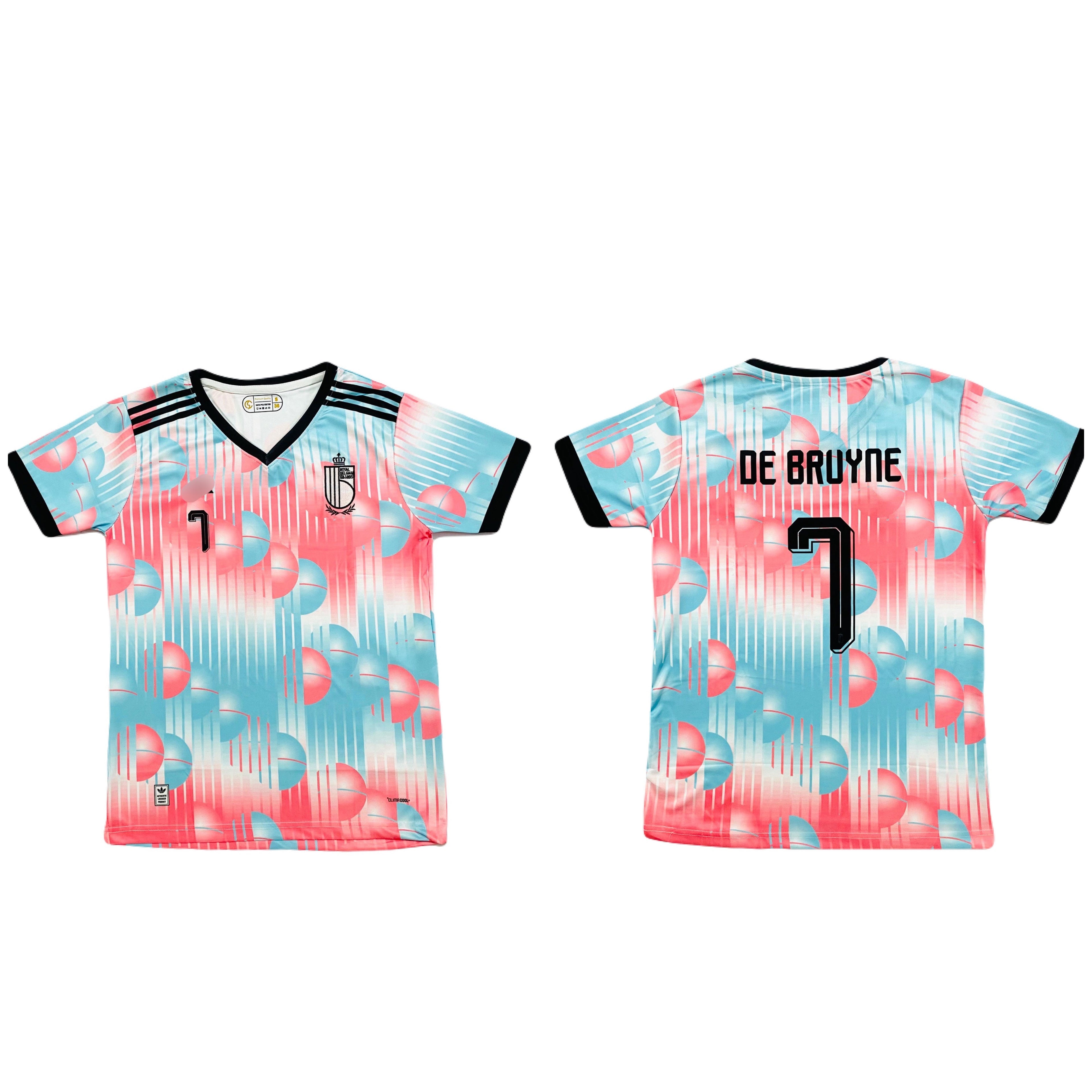 De bruyne Belgium 2026 World Cup Away Half Sleeve Jersey -