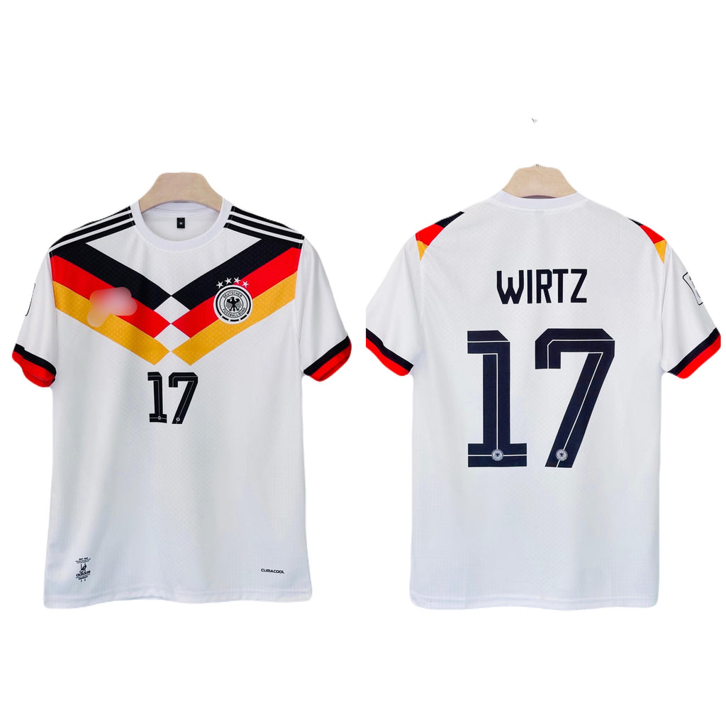 Germany 2026 Home Wirtz Half Sleeve Embroidery Jersey -P1190 Ms Retro Store