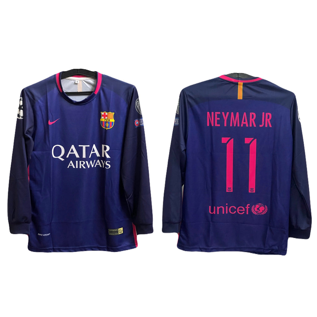 Barcelona 2016/17 away neymar  full sleeve - P648 ms retro store