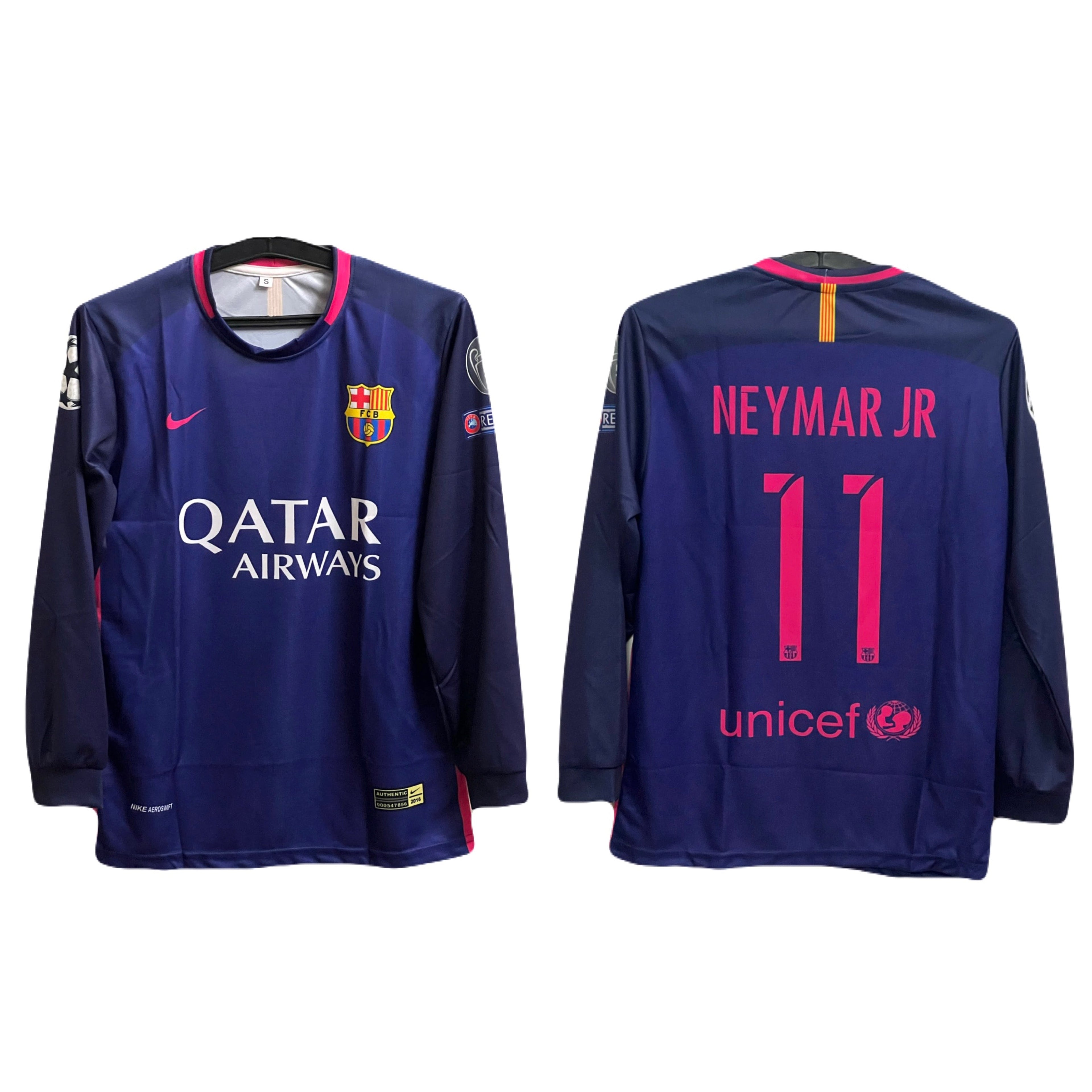 Barcelona 2016/17 away neymar  full sleeve - P648 ms retro store