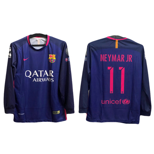 Barcelona 2016/17 away neymar  full sleeve - P648 ms retro store