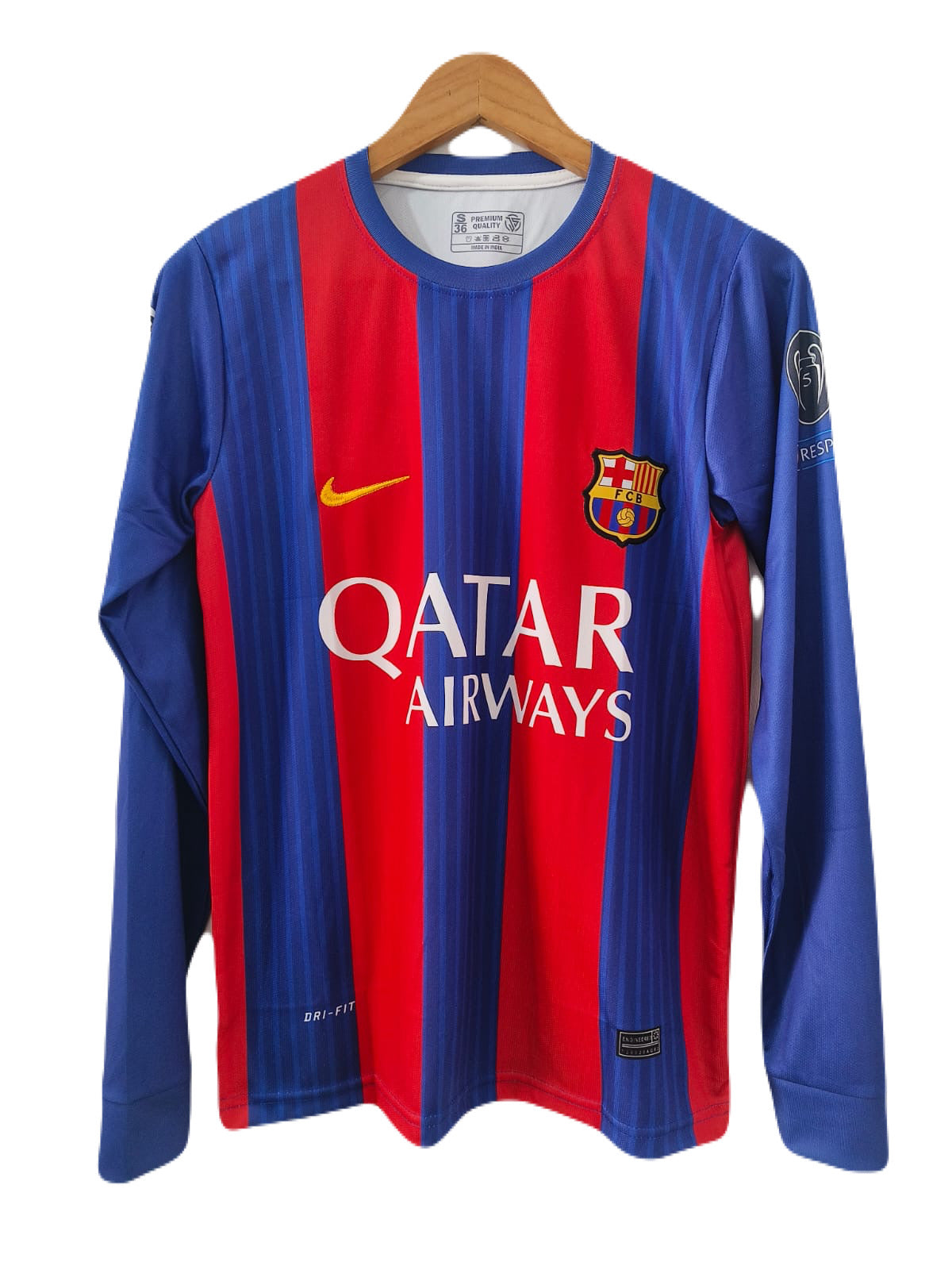 Barcelona 2016/17 leo messi full sleeve embroidery  - P635 ms retro store