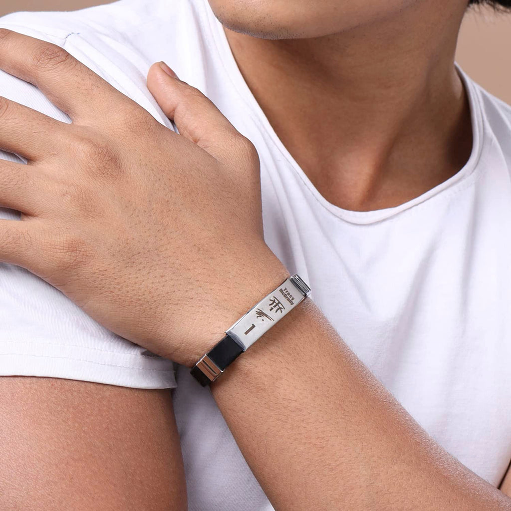 footballers bracelets inspirational and stainless steel wrist band