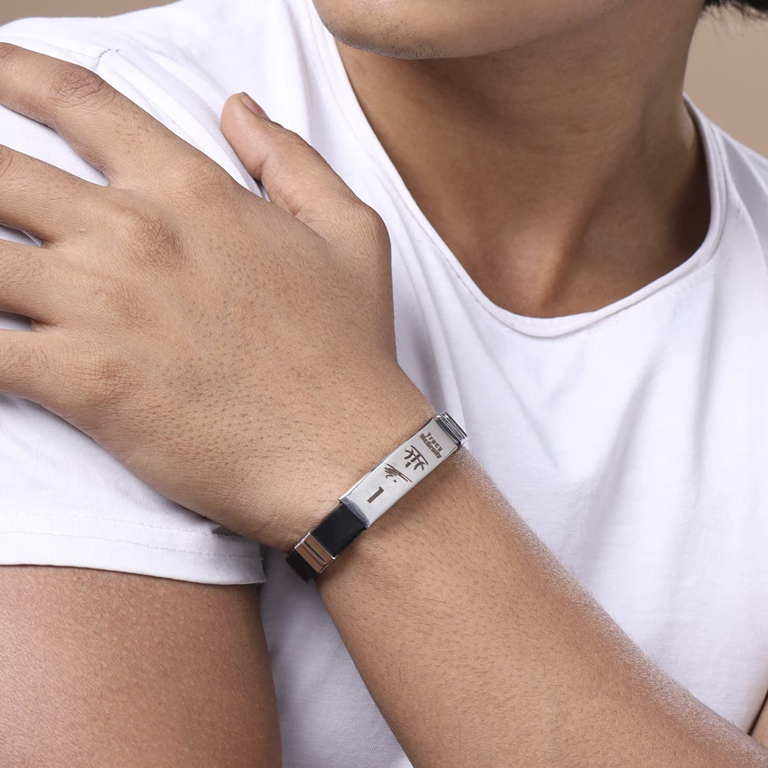 footballers bracelets inspirational and stainless steel wrist band