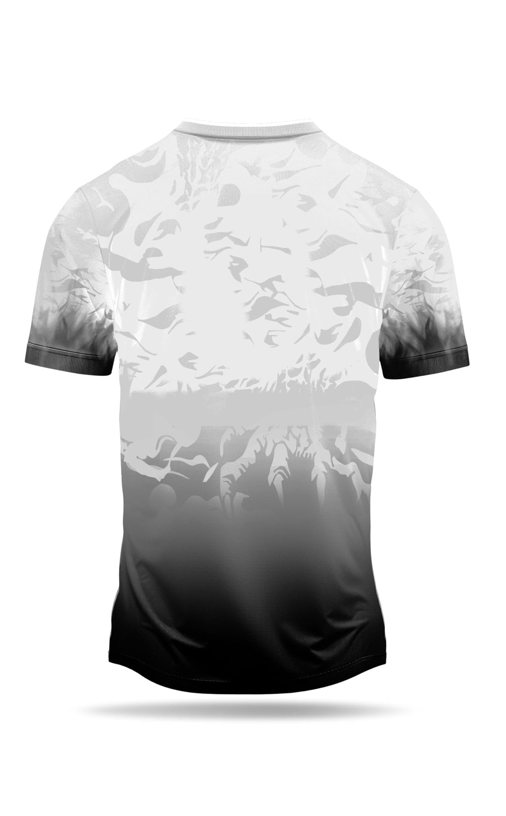 Real Madrid Dragon Design Jersey, White and Black Gradient with Turquoise Accent, Athletic Football Shirt