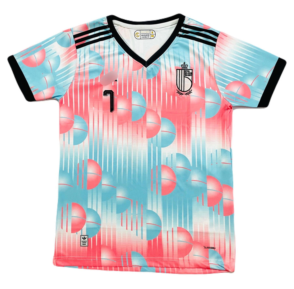 De bruyne Belgium 2026 World Cup Away Half Sleeve Jersey -