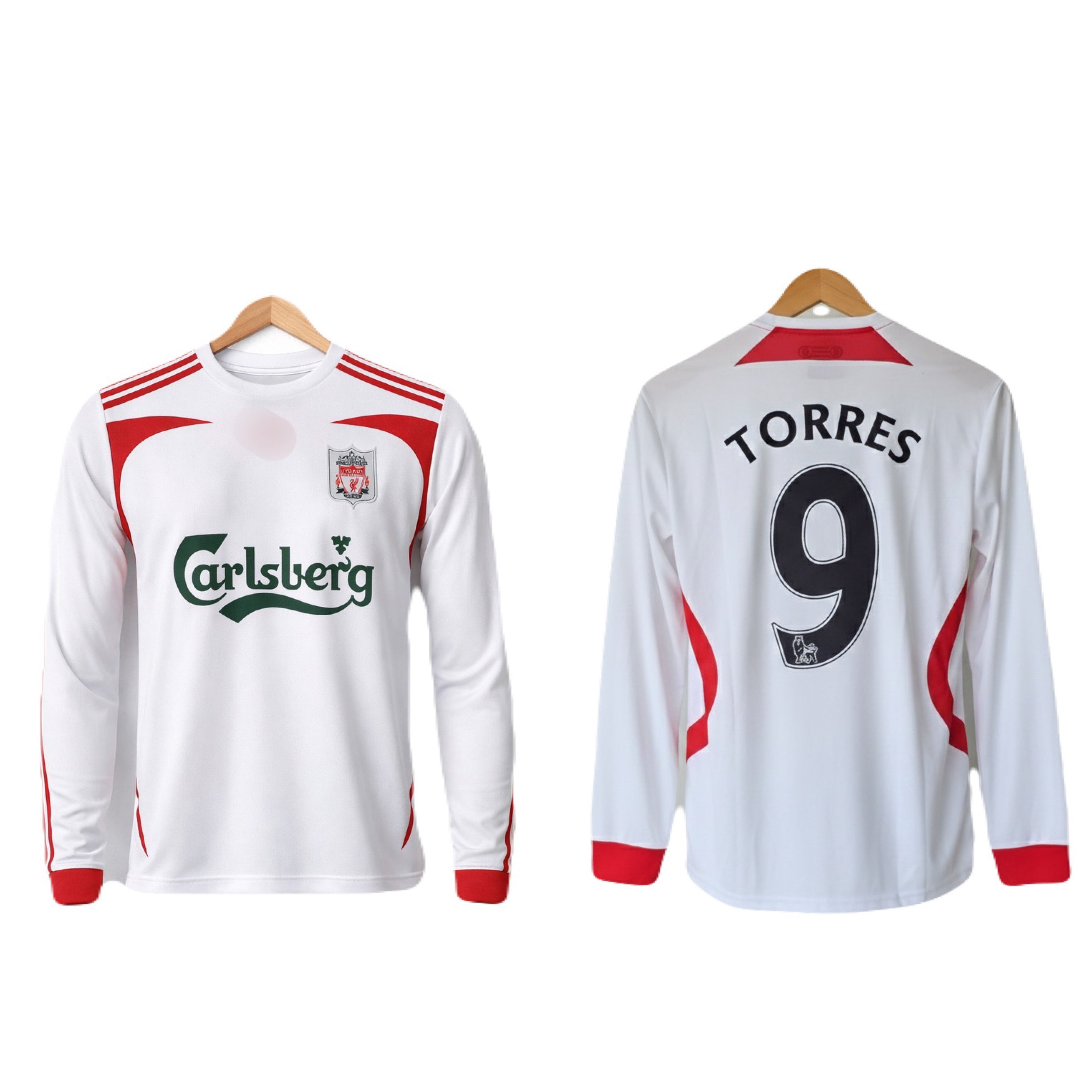 Liverpool 2007-08 Away Torres Full sleeve -P1171 Ms retro store
