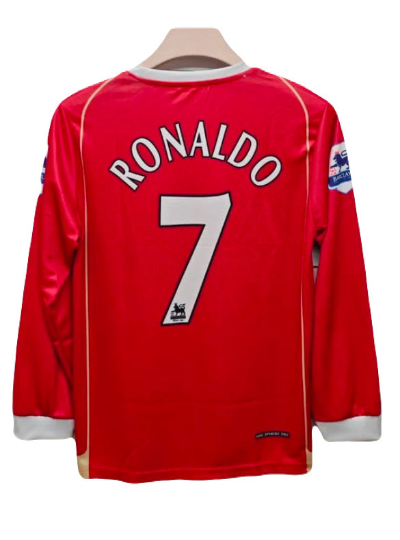 Manchester united 2006/07 home full sleeve jersey Ronaldo - p3 - ms retro store