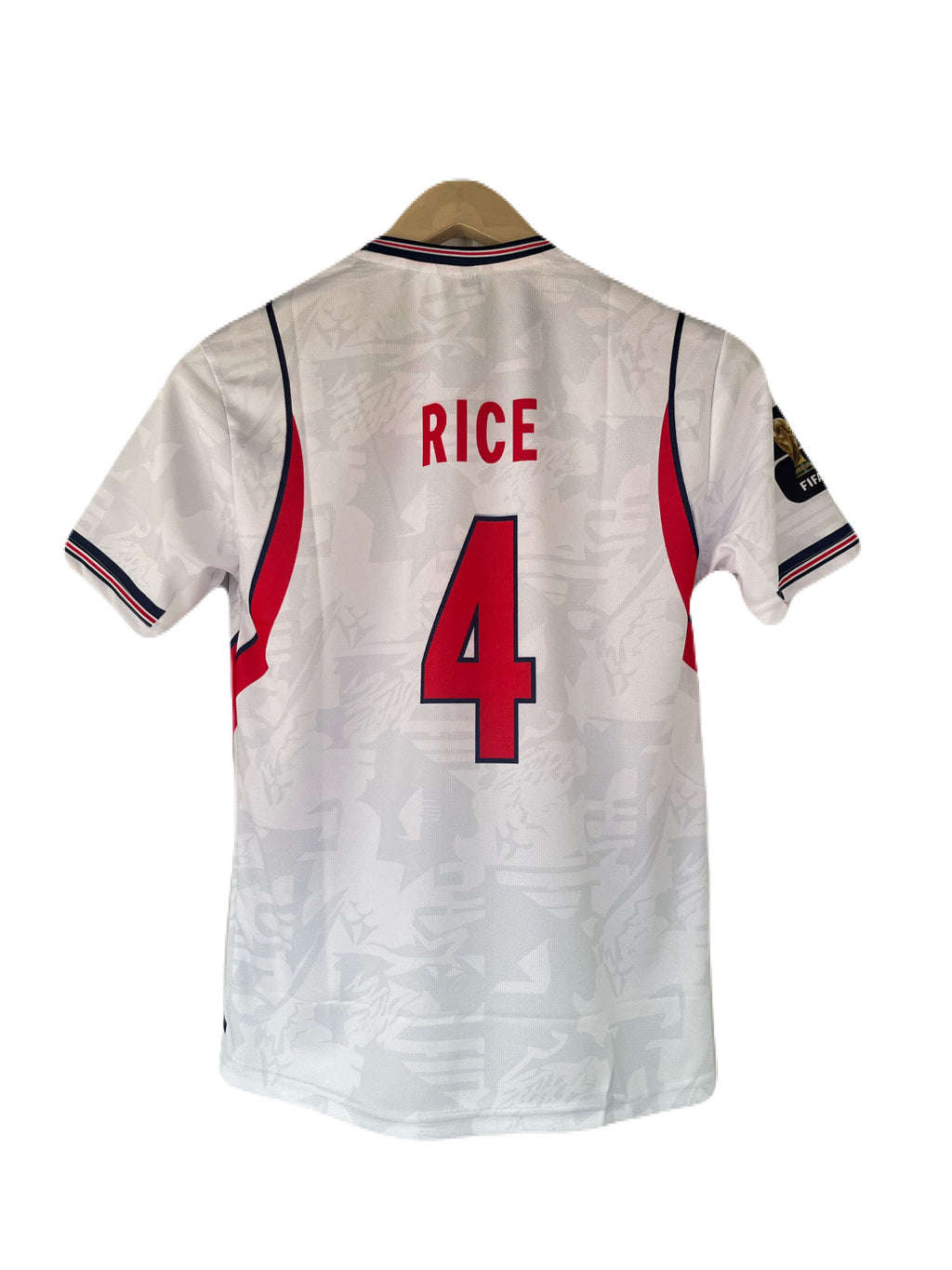 England 2026 World Cup Home Rice Half Sleeve Embroidery Jersey -P1679 Ms Retro Store