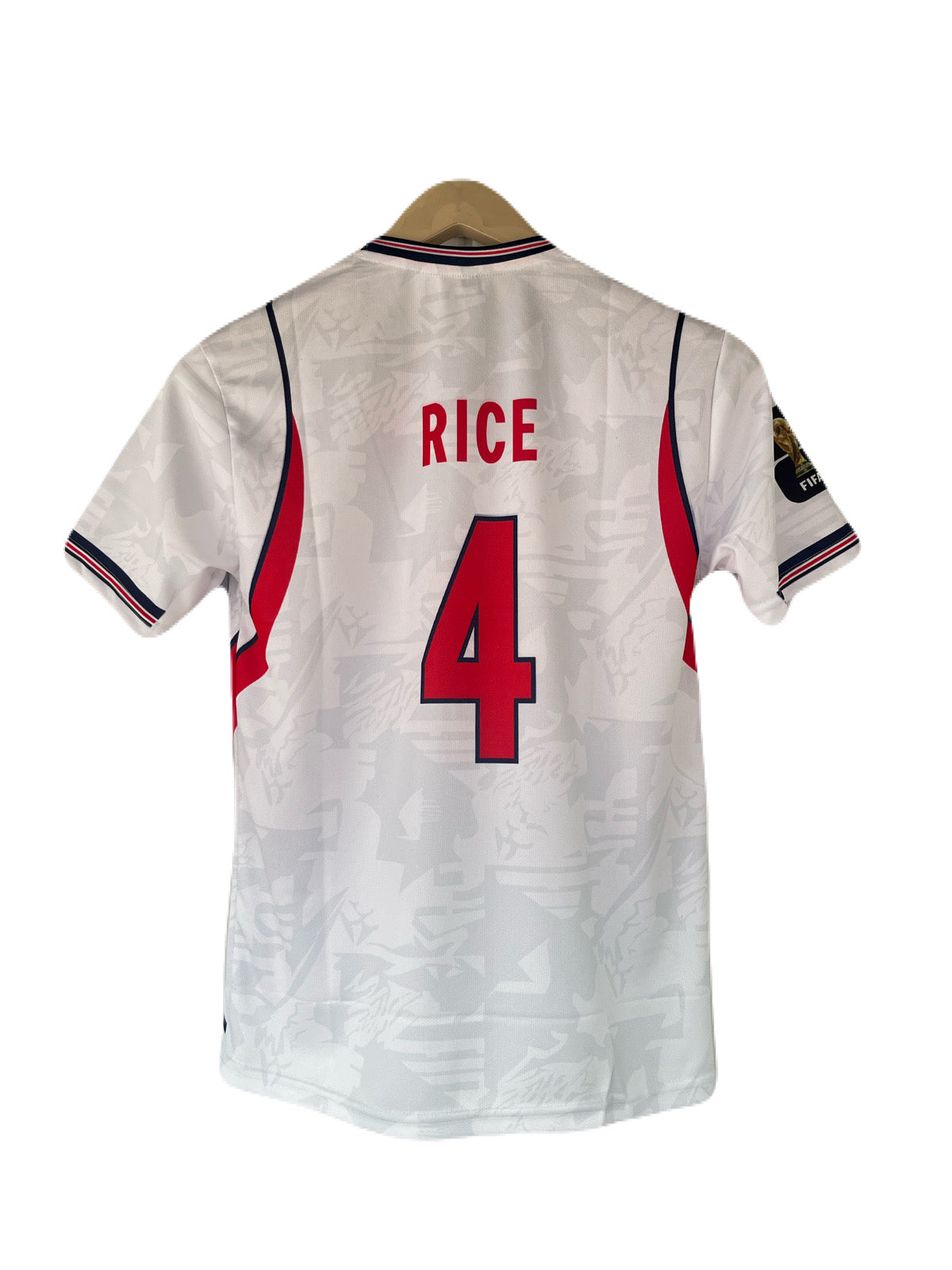 England 2026 World Cup Home Rice Half Sleeve Embroidery Jersey -P1679 Ms Retro Store