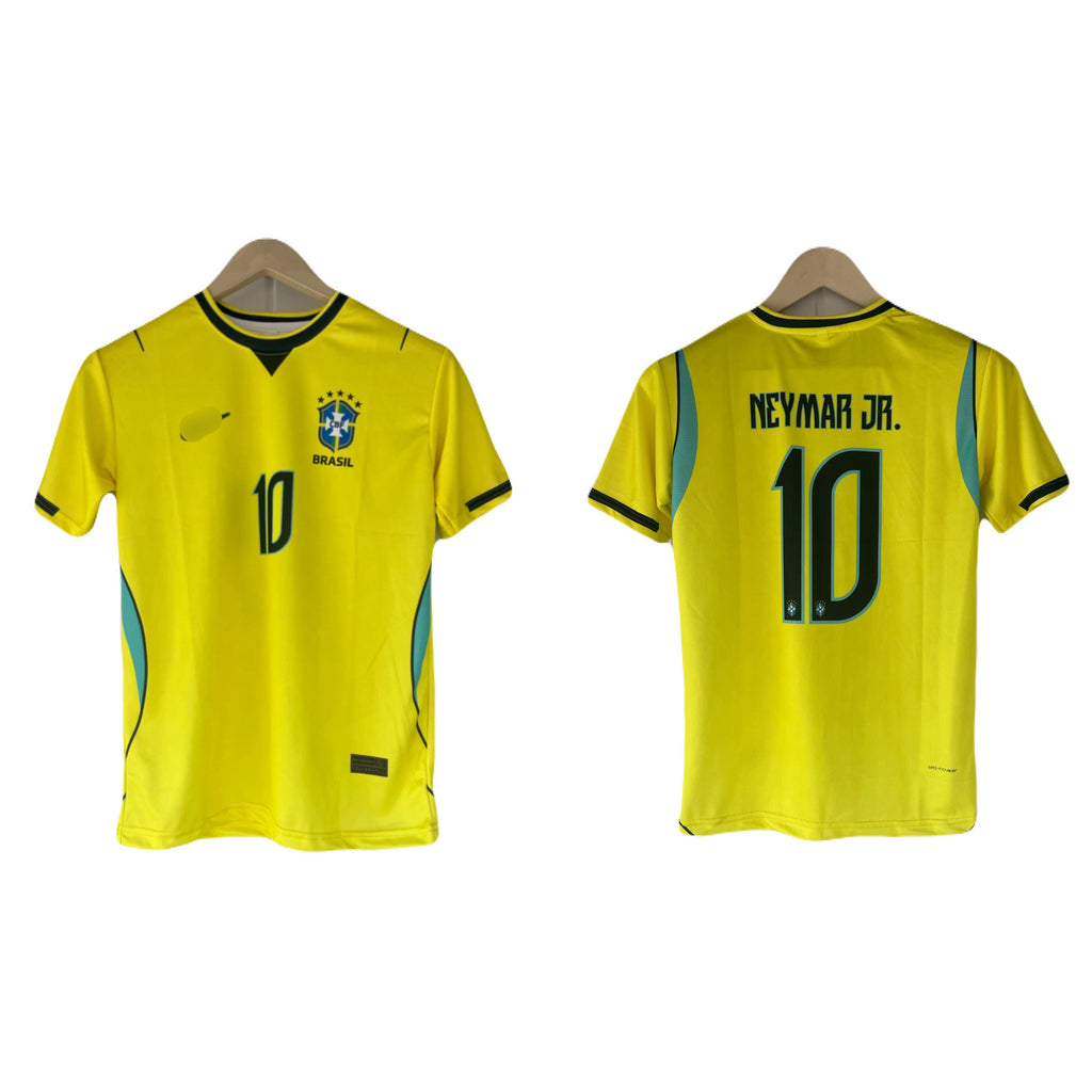 Brazil 2026 World Cup home  Neymar jr Half Sleeve Jersey -