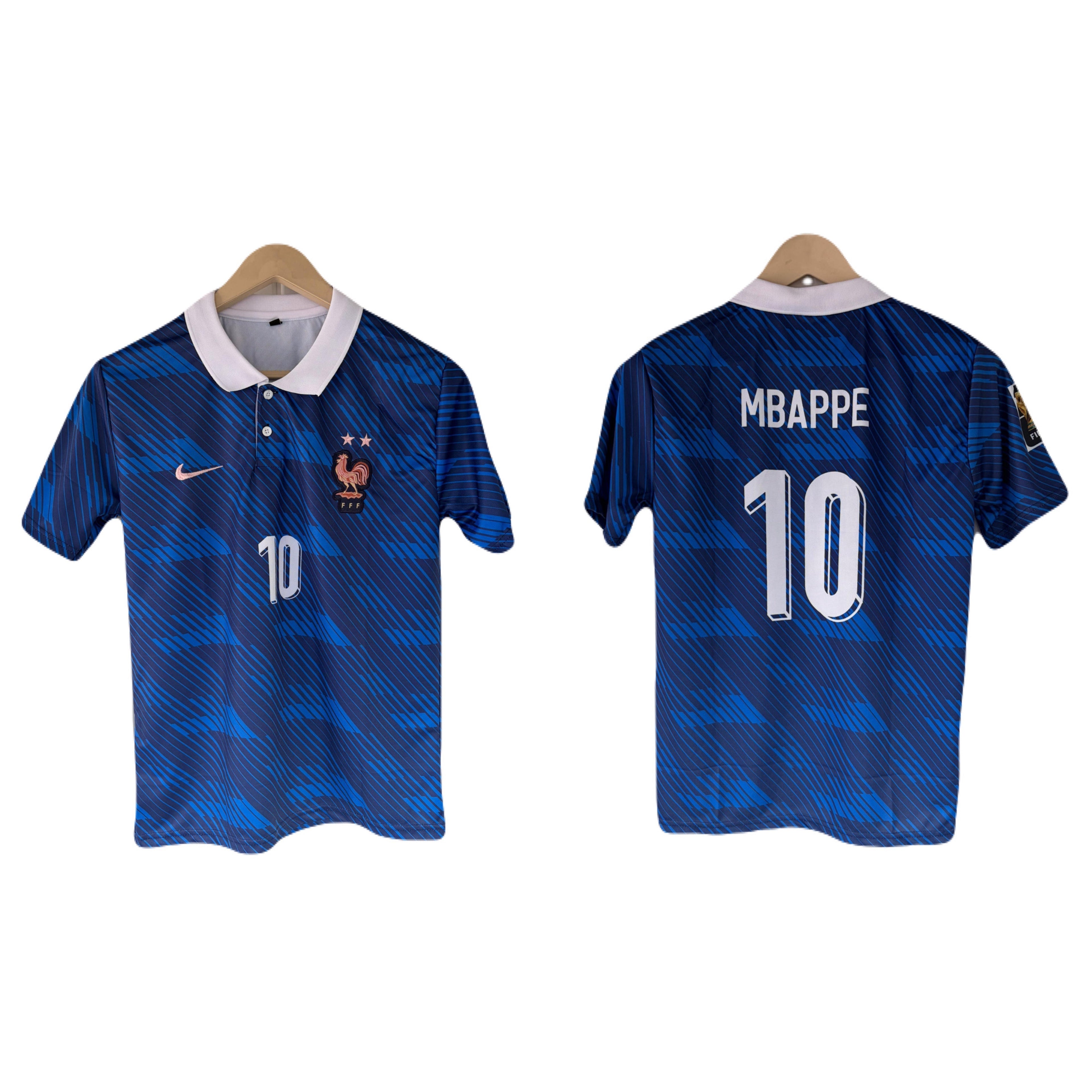 France 2026 World cup Home Mbappe Half sleeve collar Embroidery - P1621 Ms Retro Store