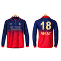 RCB ROYAL CHALLENGES BENGALURU IPL 2026 virat kohli  Collar Full Sleeve Embroidery - P1495 Ms Retro Store