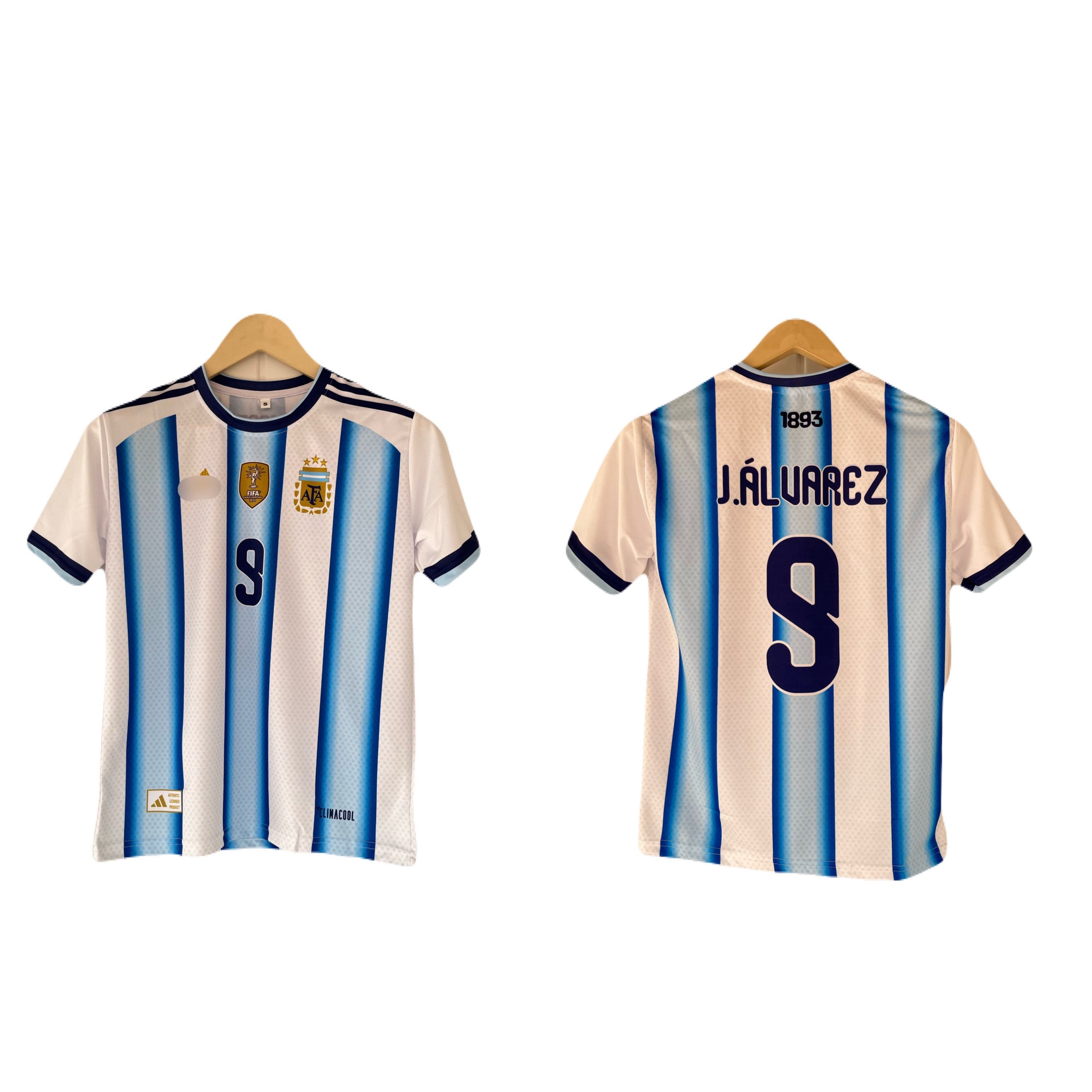 Alvares Argentina 2026 World Cup home  Half Sleeve Jersey -