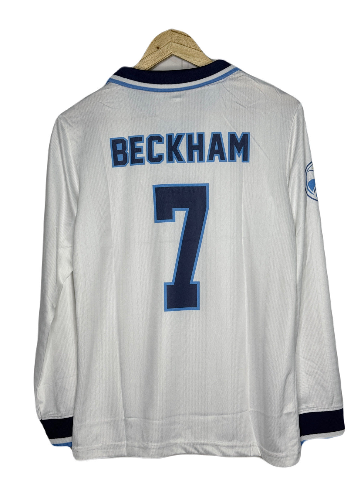 England 1996-97 Beckham Home Kit Full Sleeve - P866 Ms Retro Store