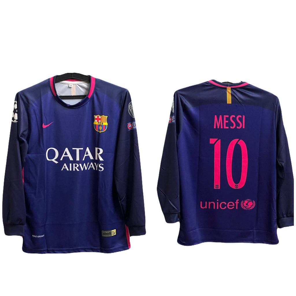 Barcelona 2016/17 away messi full sleeve - P701 ms retro store
